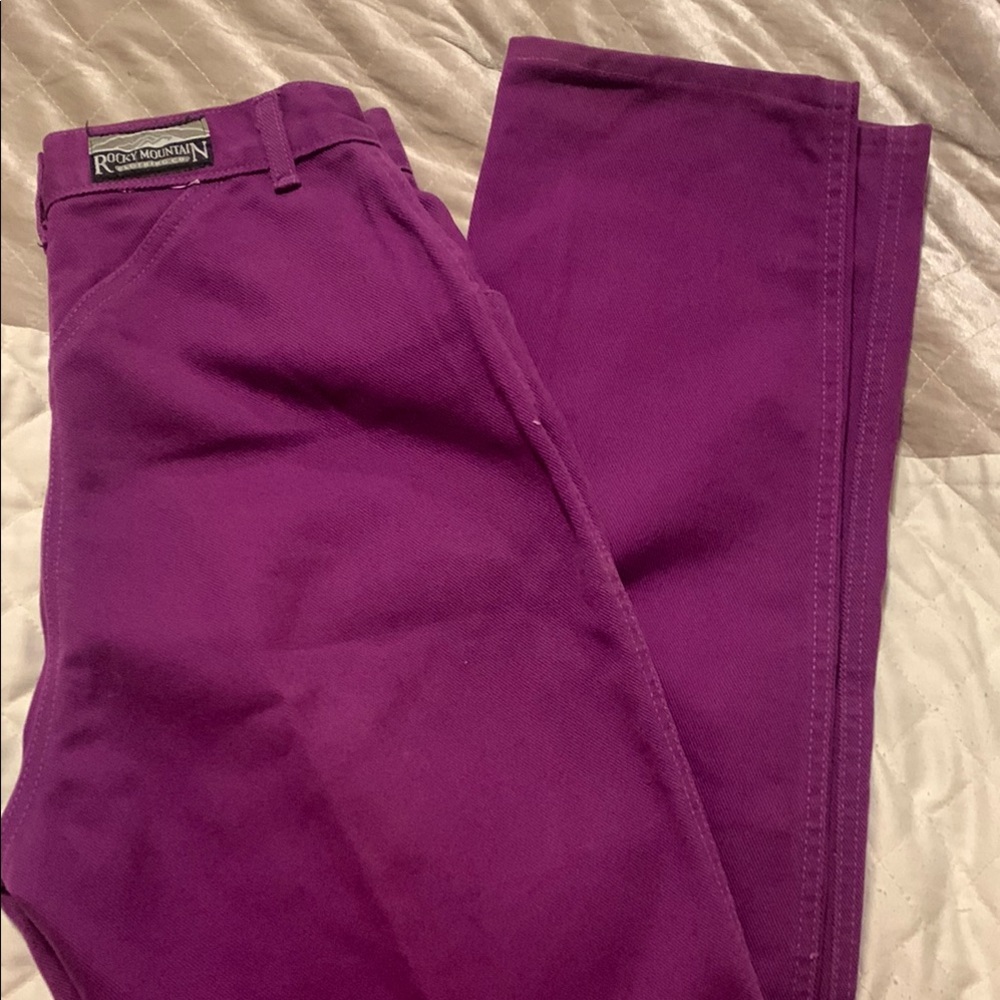 Vintage Rocky Mountain Women’s Western Jeans! Purple in EUC! Smoke free home!